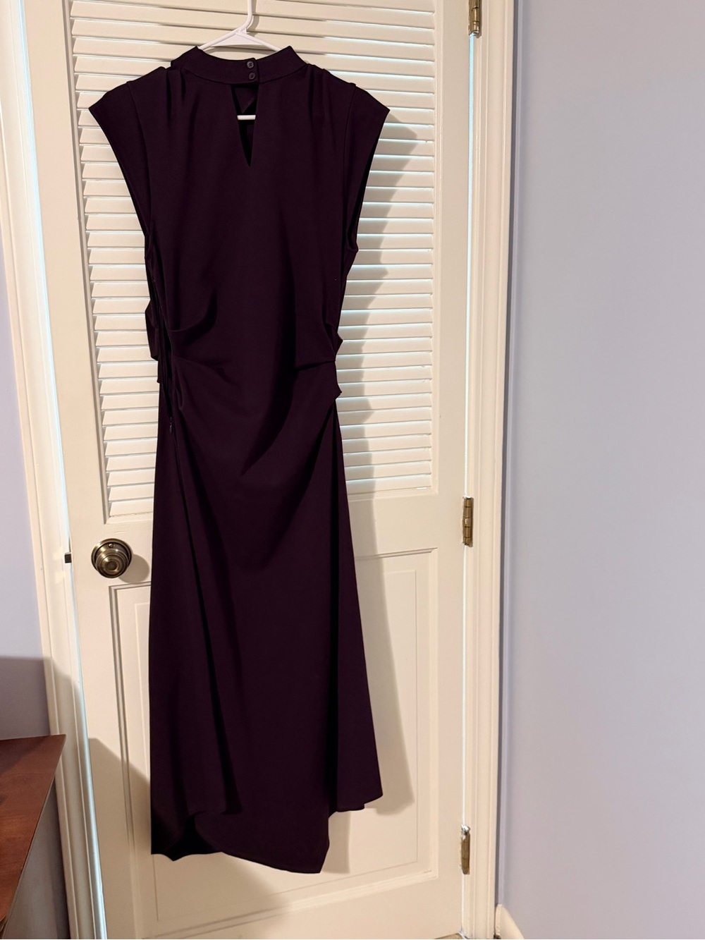 Reiss Plum Sleeveless Midi Dress